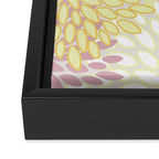 Floral Prints, Soft, Yellow and Pink, Design Prints Framed Canvas Print Gallery Image 3