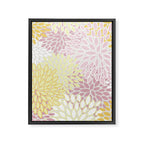 Floral Prints, Soft, Yellow and Pink, Design Prints Framed Canvas Print Gallery Image 8