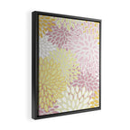 Floral Prints, Soft, Yellow and Pink, Design Prints Framed Canvas Print Gallery Image 2