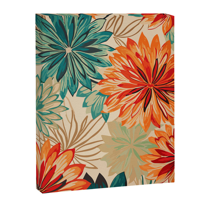 Floral Summer in Vibrant Blooms Canvas Print Gallery Image 1