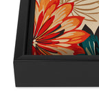 Floral Summer in Vibrant Blooms Framed Canvas Print Gallery Image 3