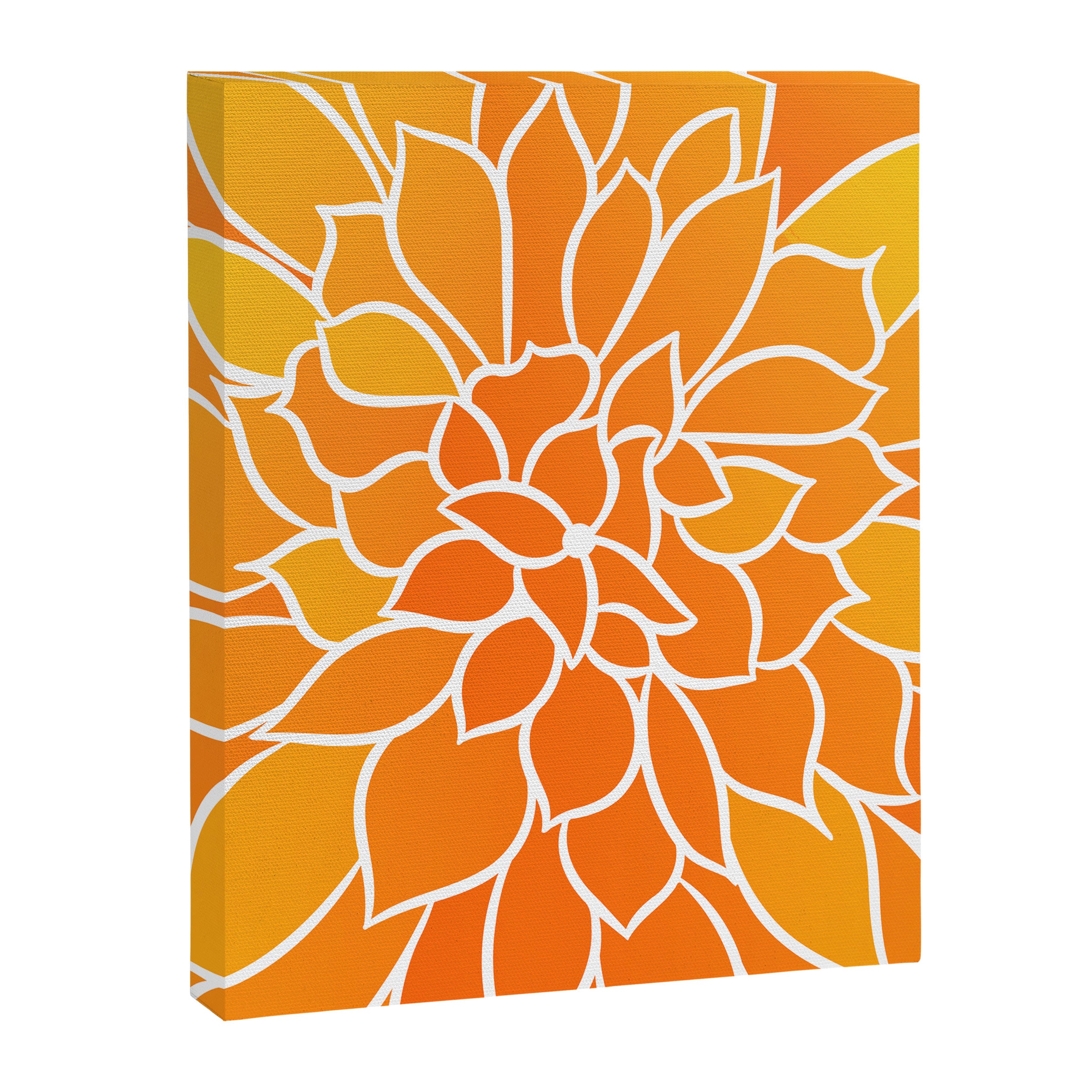 Floral Sunshine Flowery Art Canvas Print Gallery Image 8