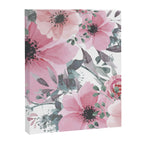 Floral Watercolor, Pink and Gray, Watercolor Print Canvas Print Gallery Image 8