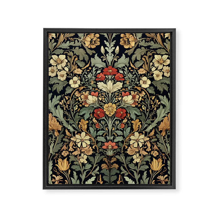 Floralia Vintage Bloom Framed Canvas Print Gallery Image 1