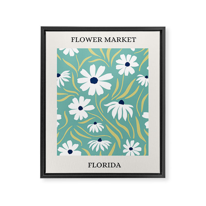 Flower Market Florida Framed Canvas Print Gallery Image 6