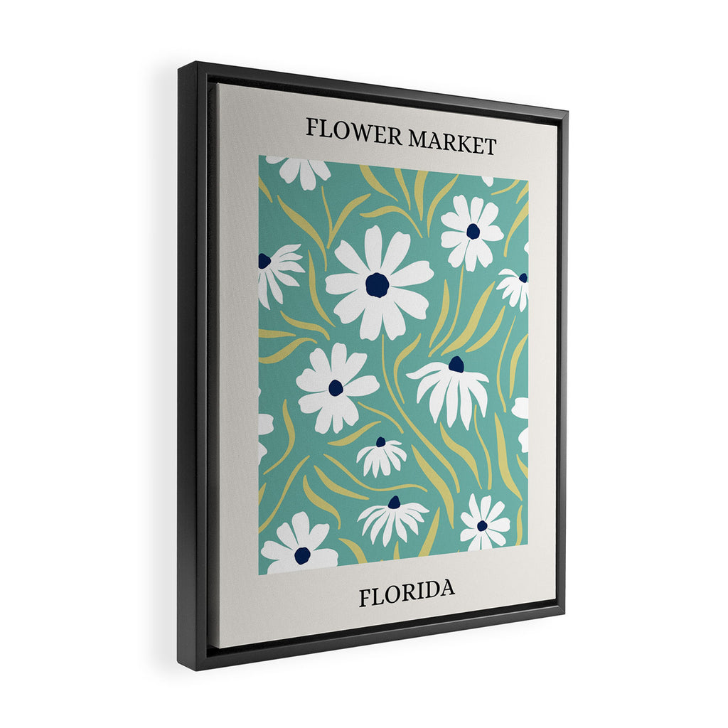 Flower Market Florida Framed Canvas Print Gallery Image 2