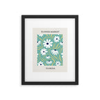 Flower Market Florida Framed Art Print Gallery Image 5