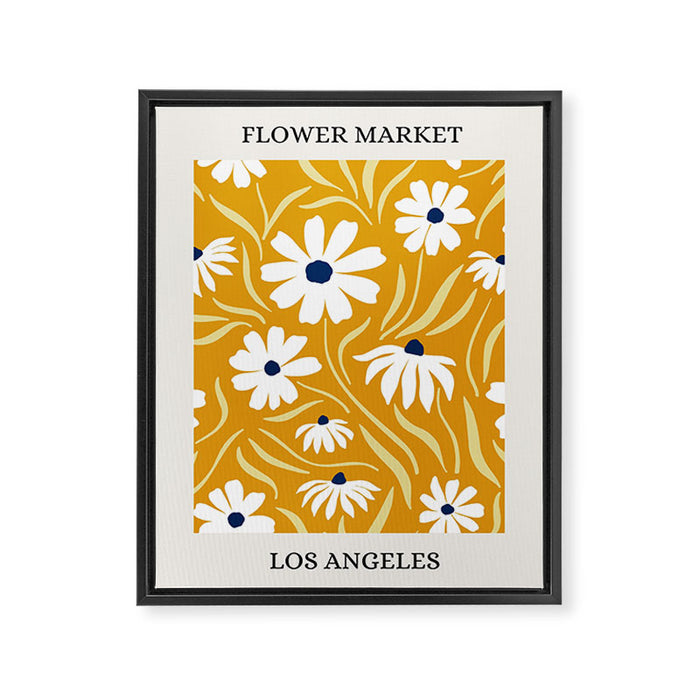 Flower Market, Los Angeles Framed Canvas Print Gallery Image 1
