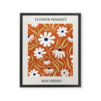 Flower Market, San Diego Framed Canvas Print Gallery Image 6