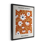 Flower Market, San Diego Framed Canvas Print Gallery Image 2