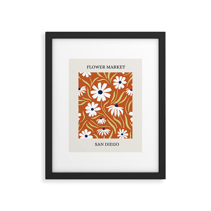 Flower Market, San Diego Framed Art Print Gallery Image 1