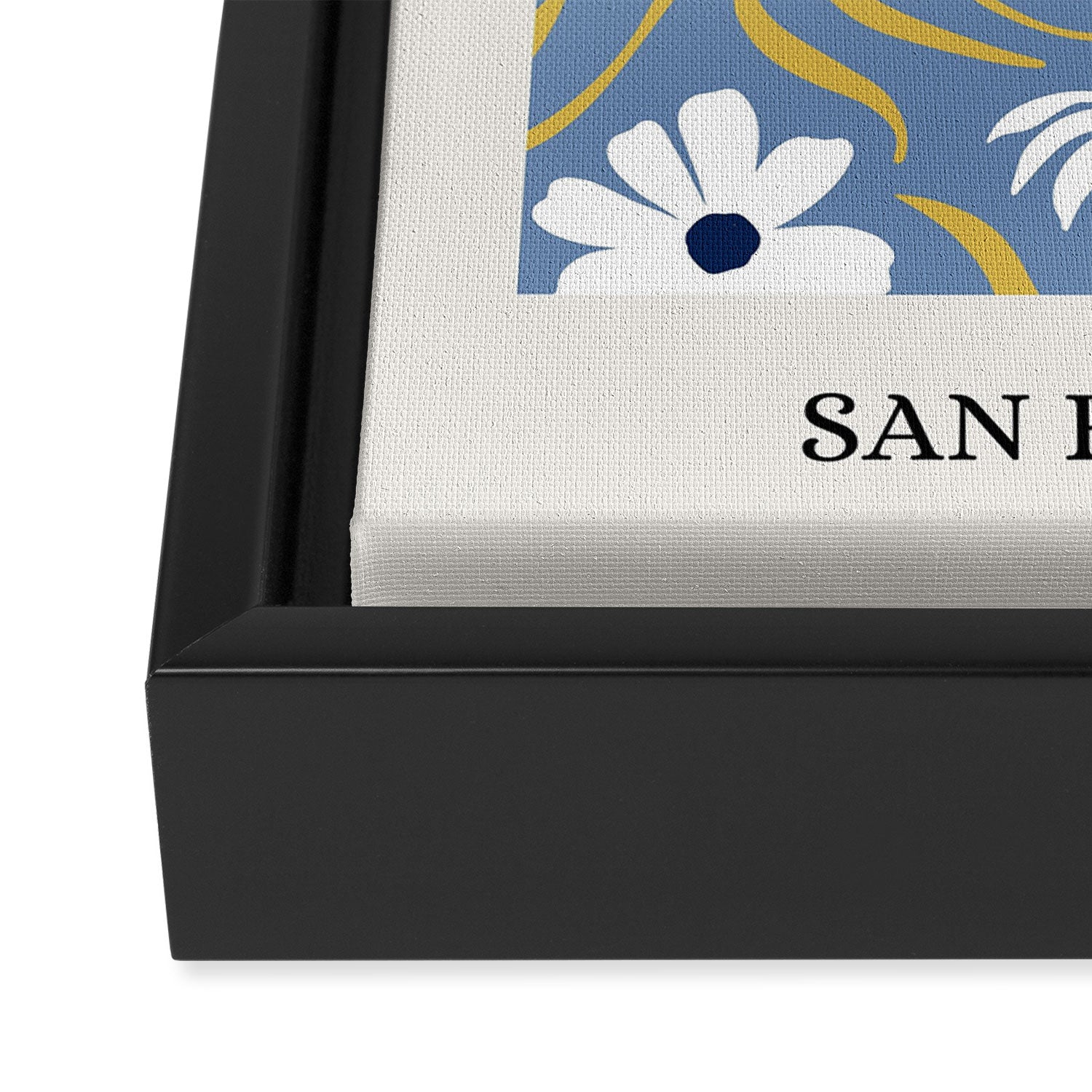 Flower Market San Francisco Framed Canvas Print Gallery Image 3