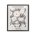 Flower Market, Seattle Framed Canvas Print Gallery Image 6