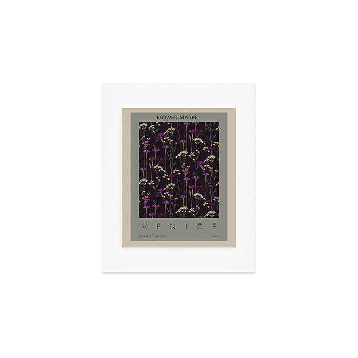 Flower Market Venice Art Print Gallery Image 1