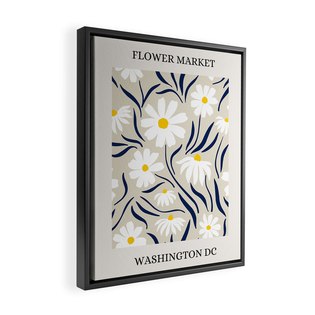 Flower Market, Washington DC Framed Canvas Print Gallery Image 2