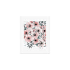 Flower Watercolor, Blush Pink and Gray, Floral Prints Art Print Gallery Image 1