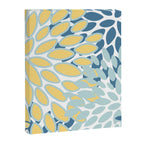 Flowers Art - Teal and Yellow - Modern Floral Prints Canvas Print Gallery Image 8