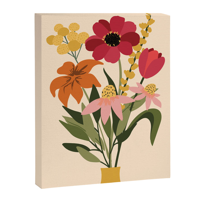 Fresh Cut Cottage Flowers Canvas Print Gallery Image 1