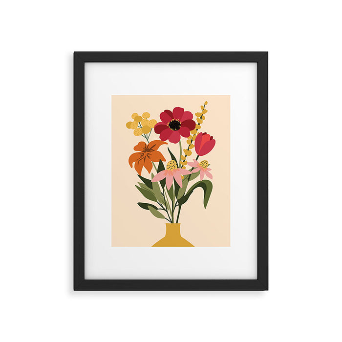 Fresh Cut Cottage Flowers Framed Art Print Gallery Image 1