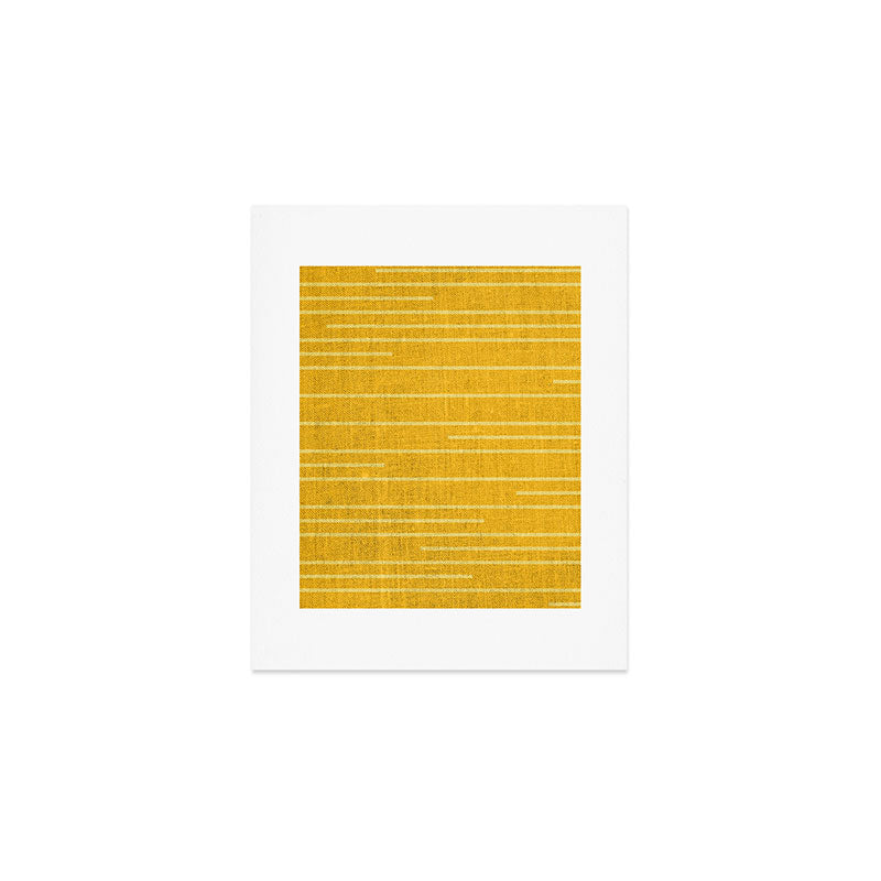 Geometric Art, Colorful Stripes, Yellow Art Print Gallery Image 1