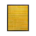 Geometric Art, Colorful Stripes, Yellow Framed Canvas Print Gallery Image 8
