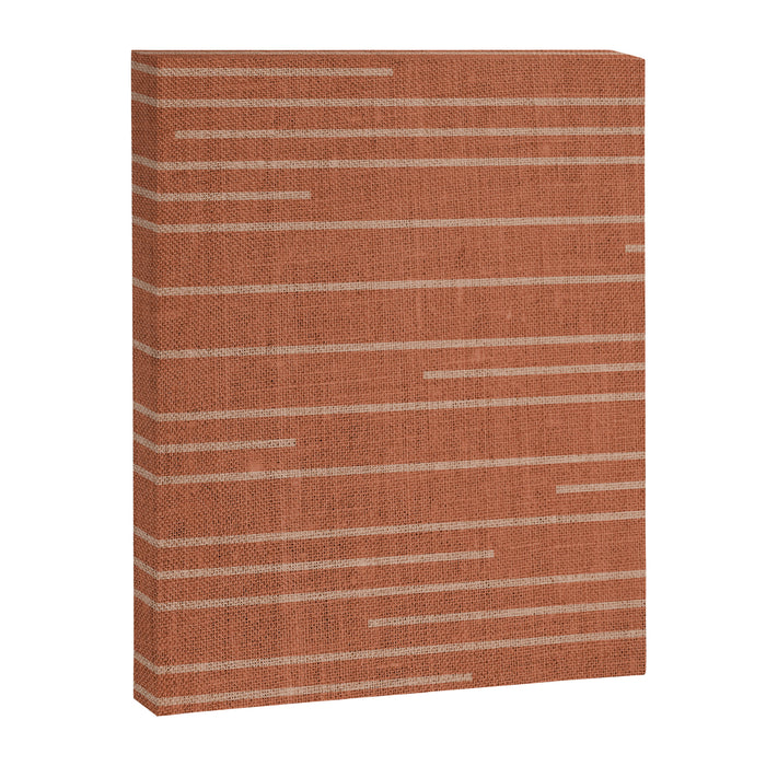 Geometric Art, Colorful Stripes, Terracotta Canvas Print Gallery Image 1