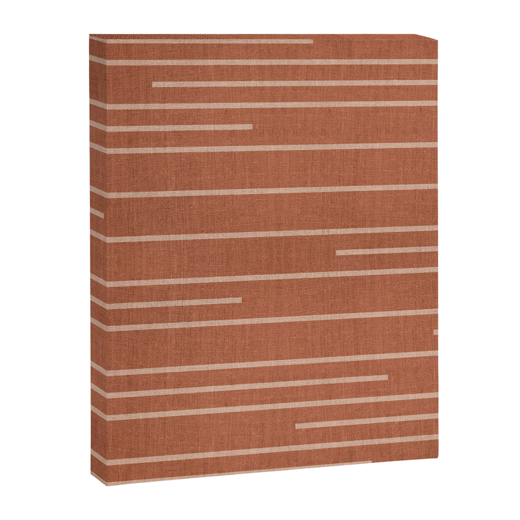 Geometric Art, Colorful Stripes, Terracotta Canvas Print Gallery Image 8