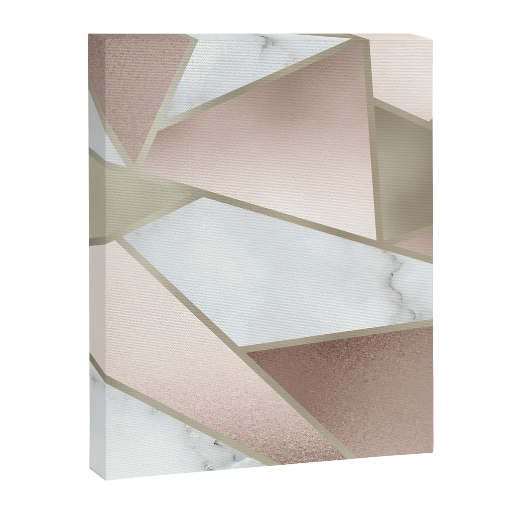 Geometric Art, Rose Gold, Blush Pink, Marble Prints Canvas Print Gallery Image 8