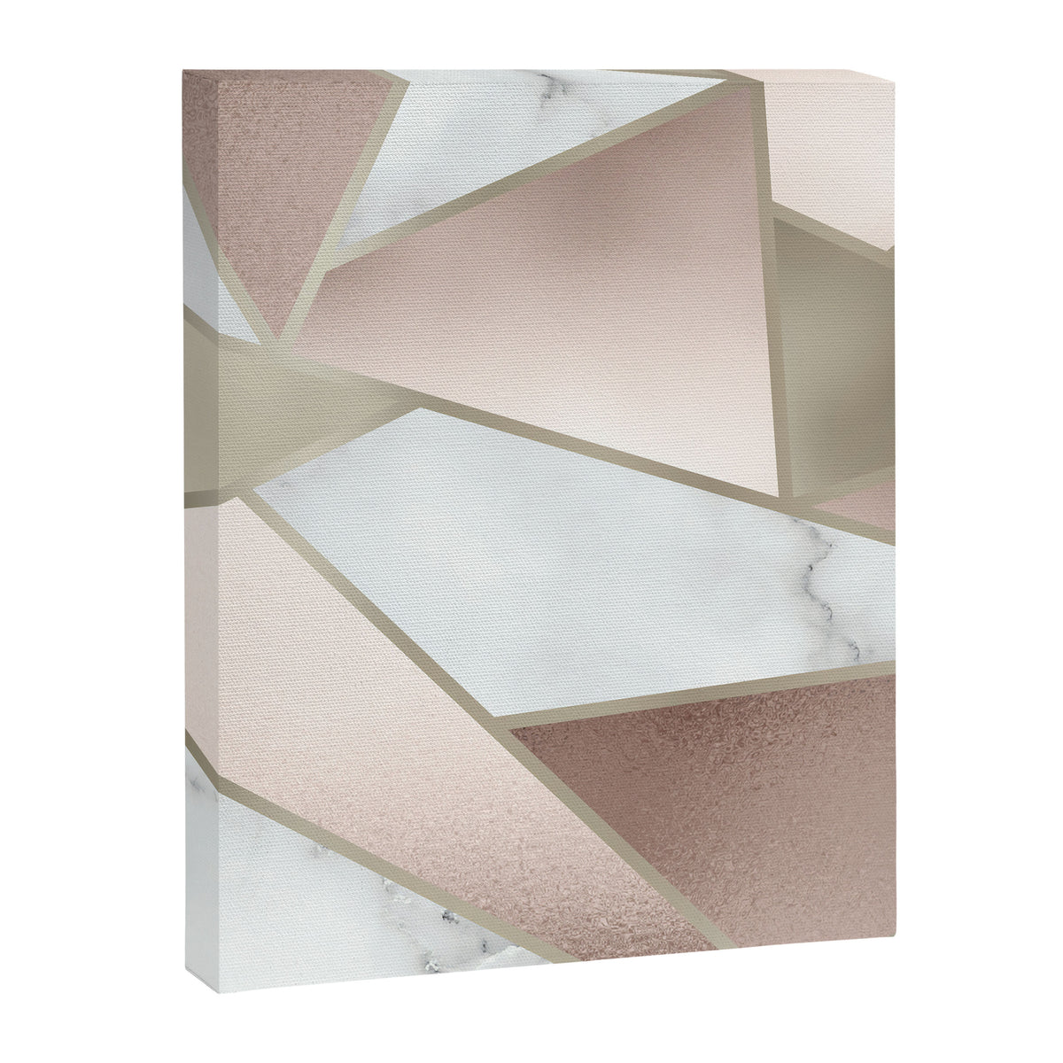Geometric Art, Rose Gold, Blush Pink, Marble Prints Canvas Print Gallery Image 8