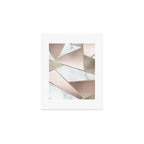 Geometric Art, Rose Gold, Blush Pink, Marble Prints Art Print Gallery Image 1
