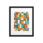 Geometric Checkered Prints Framed Art Print Gallery Image 6