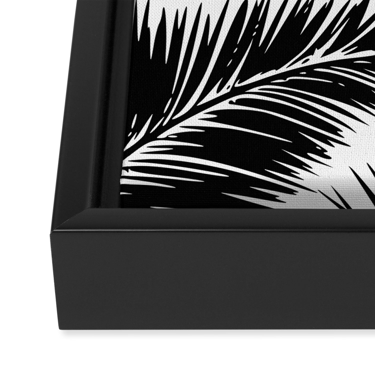 Get Naked, Bathroom Art, Black and White, Palms Print, Meme Framed Canvas Print Gallery Image 3