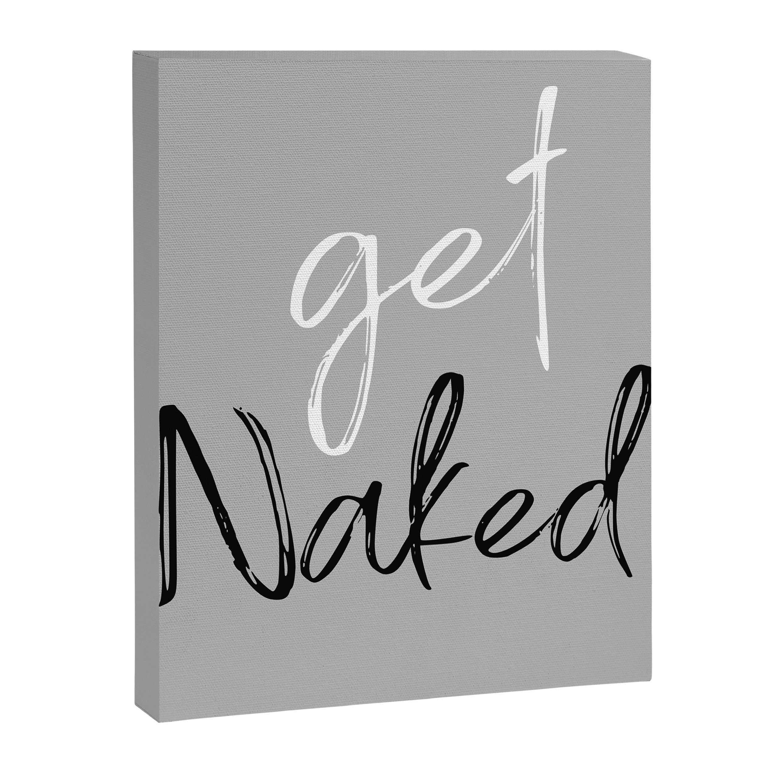 Get Naked Bathroom Decor Prints Canvas Print Gallery Image 8