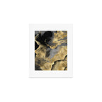 Gold and Black Modern Abstract Art Print Art Print Gallery Image 1