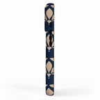 Gold and Navy Art Deco Leaf Design iPhone Case Gallery Image 2