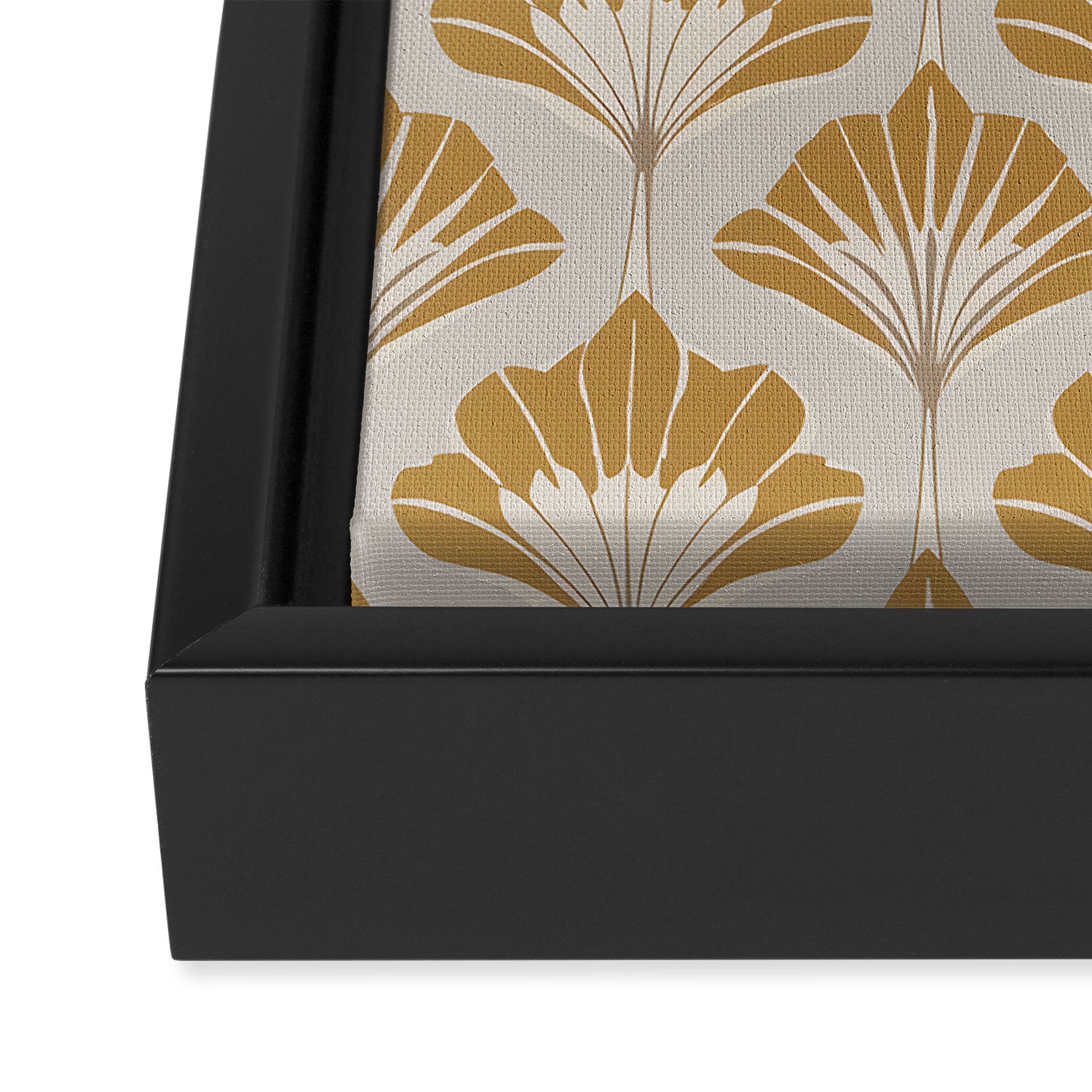Golden Age Leaves Framed Canvas Print Gallery Image 3