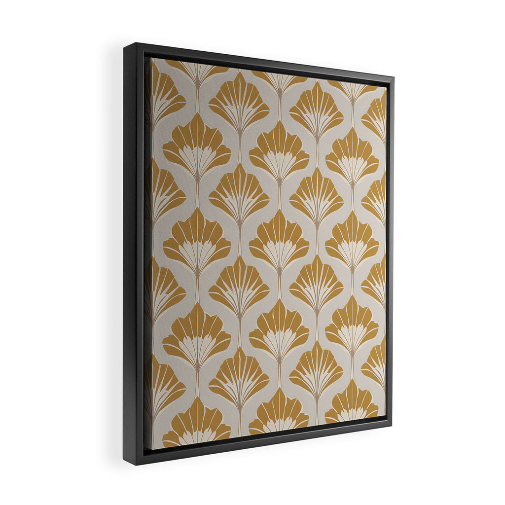 Golden Age Leaves Framed Canvas Print Gallery Image 2
