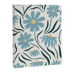 Happy Florals, Light Blue and Yellow Canvas Print Gallery Image 8