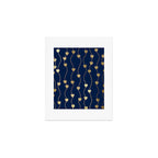 Heart Strings in Navy and Gold Art Print Gallery Image 1