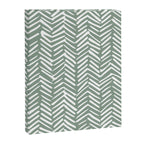 Herringbone, Green, Boho Art Canvas Print Gallery Image 8