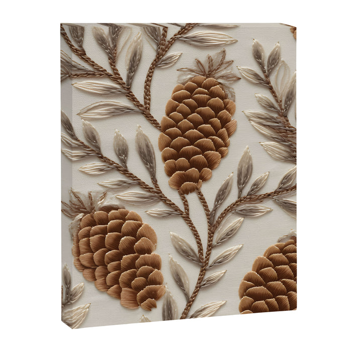 Holiday Decorative Pinecone Canvas Print Gallery Image 1
