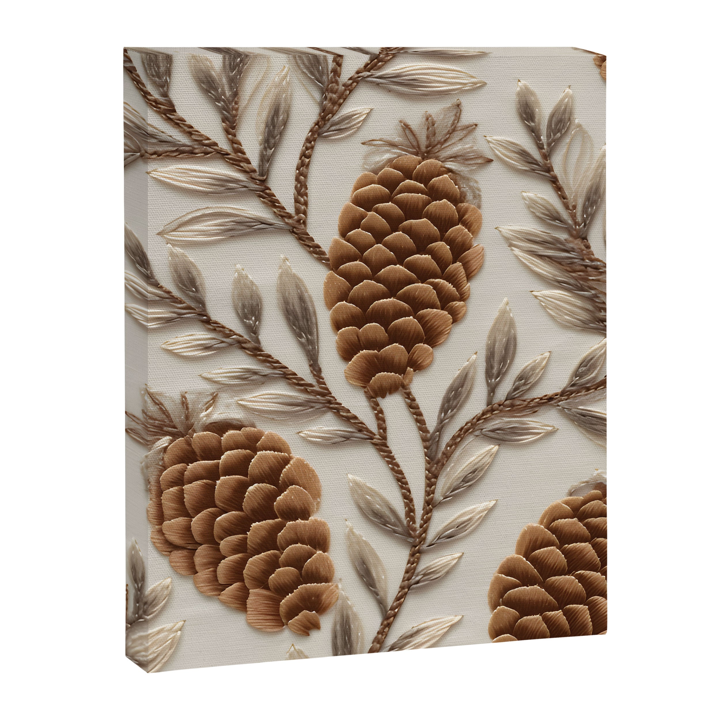 Holiday Decorative Pinecone Canvas Print Gallery Image 8