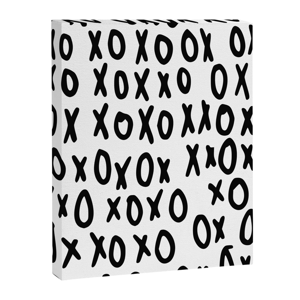 Hugs and Kisses in White and Black Canvas Print Gallery Image 8