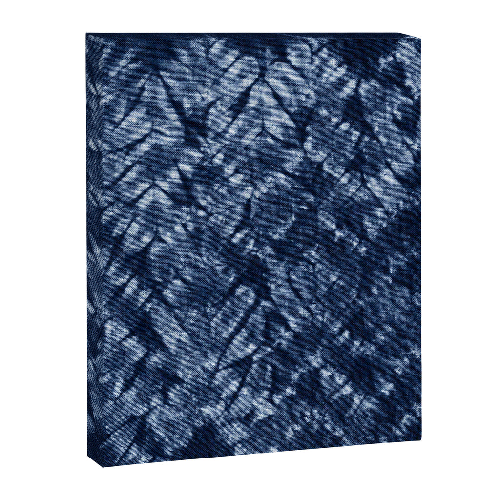 Indigo Blue Shibori Tie Dye, Boho Art Canvas Print Gallery Image 8