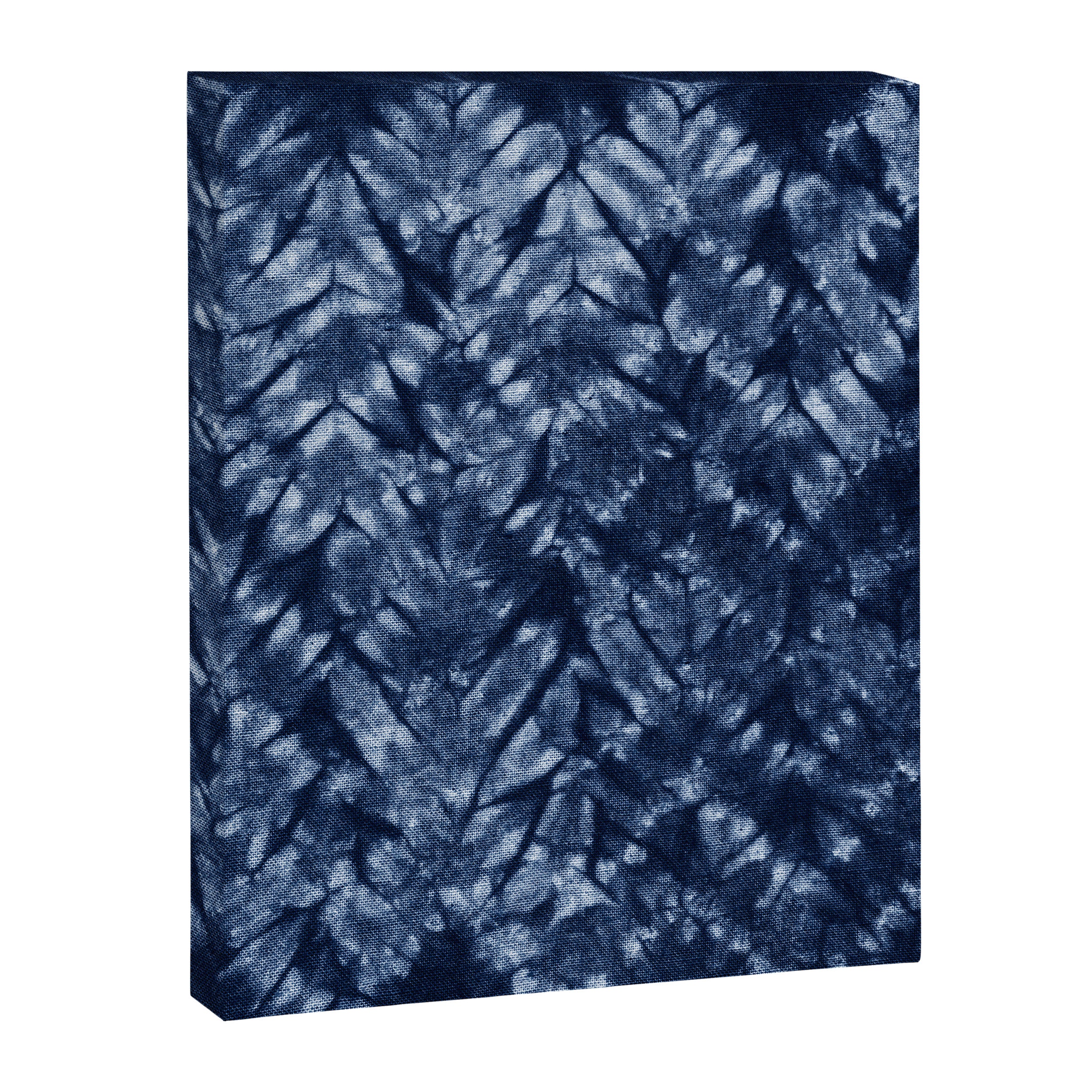 Indigo Blue Shibori Tie Dye, Boho Art Canvas Print Gallery Image 8