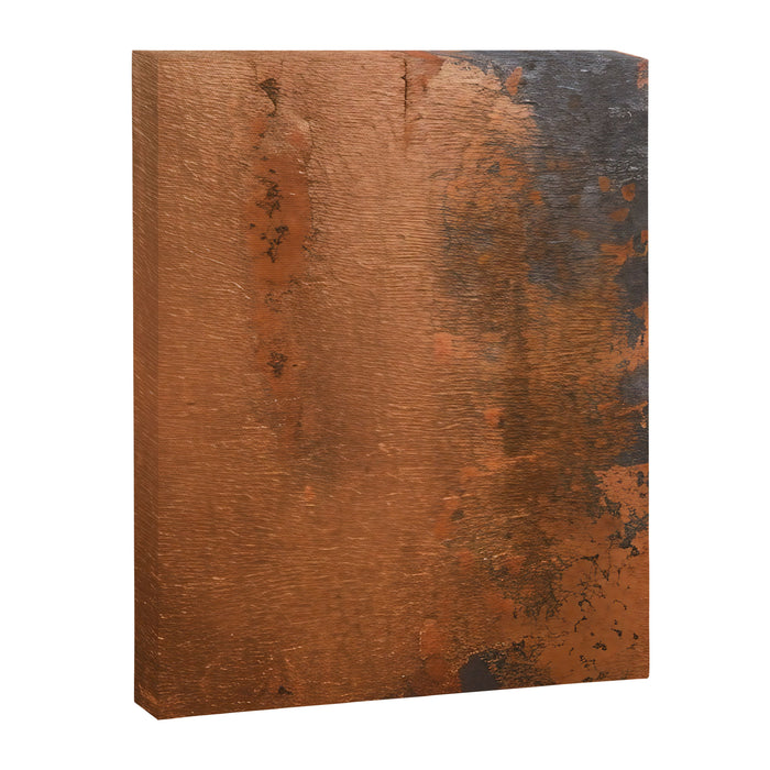 Japandi Art Copper and Black Rust Canvas Print Gallery Image 1