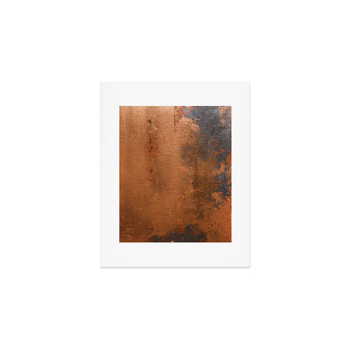 Japandi Art Copper and Black Rust Art Print Gallery Image 1