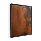 Japandi Art Copper and Black Rust Framed Canvas Print Gallery Image 2