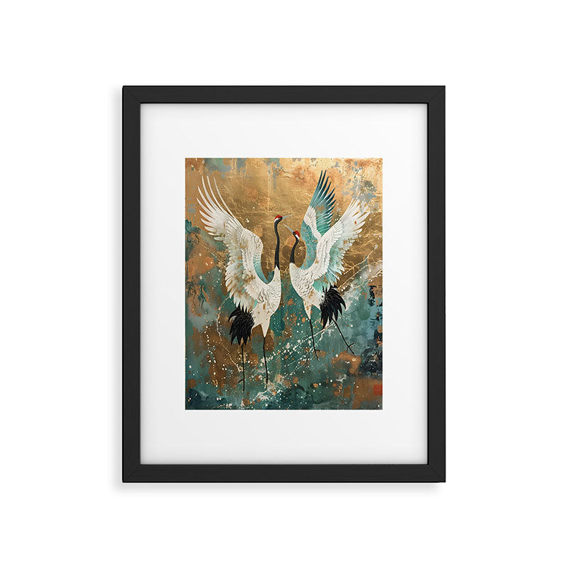Japara Cranes in Twilight Framed Art Print Gallery Image 6