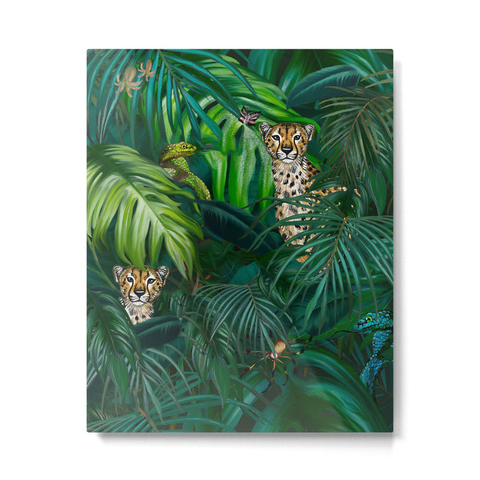 Jungle Cheetah Prints Metal Print Gallery Image 1